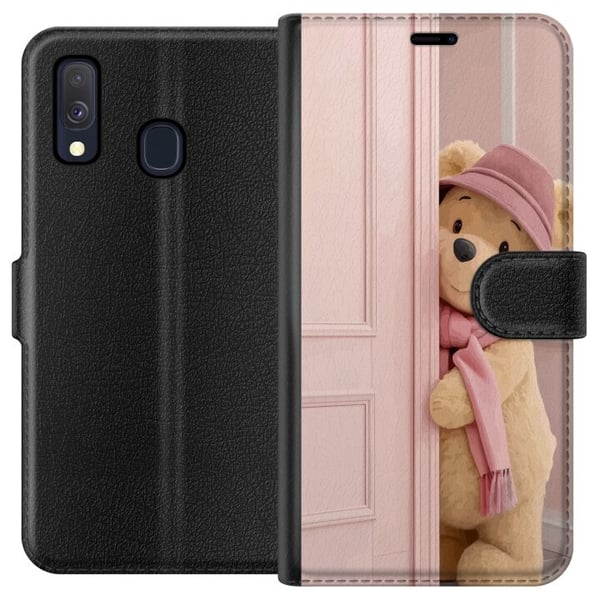 Kompatibel Tegnebogsetui til Samsung Galaxy A40 Nalle Puh Disney Motiv Tecknad Serie Klassisk Populär