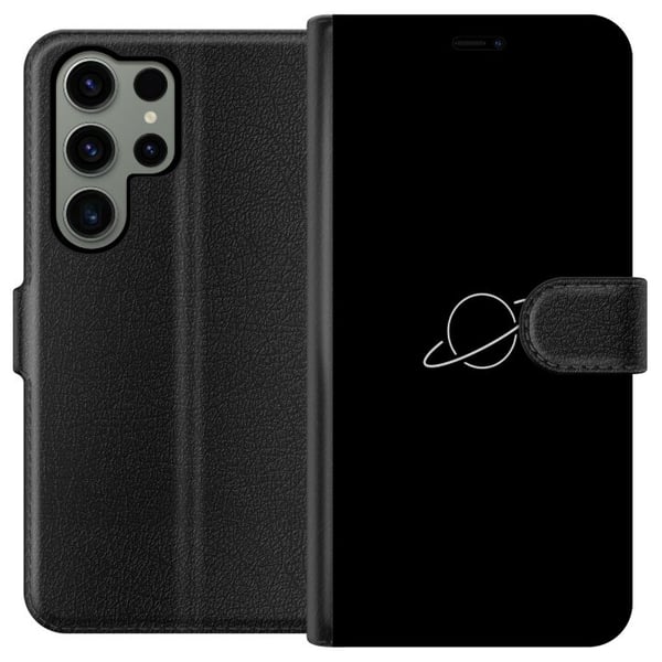 Kompatibel Tegnebogsetui til Samsung Galaxy S23 Ultra Saturnus-planetdesign med rumtema og stjernelys, stilrent motiv, der leder tankerne hen på univ Kompatibel Tegnebogsetui til Samsung Galaxy S23 Ultra Saturnus-planetdesign med rumtema og stjernelys, stilrent motiv, der leder tankerne hen på univ