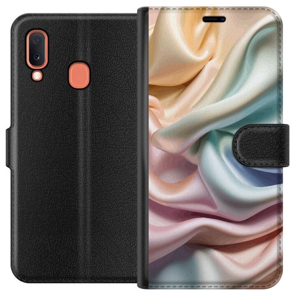 Kompatibelt Lommeboketui til Samsung Galaxy A20e Silke Kompatibelt Lommeboketui til Samsung Galaxy A20e Silke