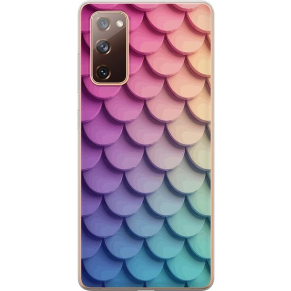 Kompatibelt Mobildeksel til Samsung Galaxy S20 FE Skjellete pastellmønster med myke overlappende former i rosa, lilla og blå toner som skaper et harm Kompatibelt Mobildeksel til Samsung Galaxy S20 FE Skjellete pastellmønster med myke overlappende former i rosa, lilla og blå toner som skaper et harm