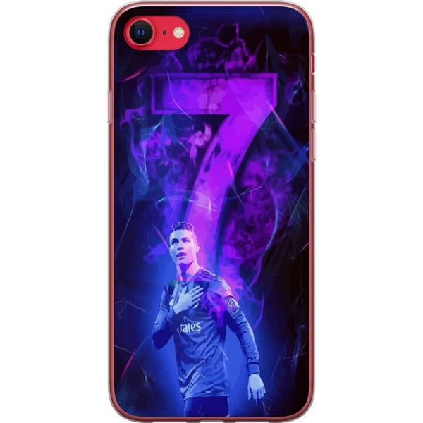 Kompatibel Mobilcover til Apple iPhone 8 Ronaldo 7 - Fodboldlegende i Handling for Fans