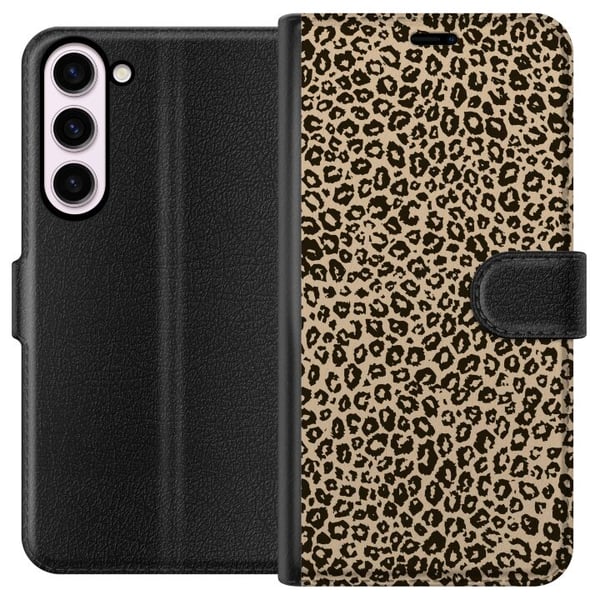 Kompatibel Tegnebogsetui til Samsung Galaxy S23+ Leopard Mønster Kompatibel Tegnebogsetui til Samsung Galaxy S23+ Leopard Mønster