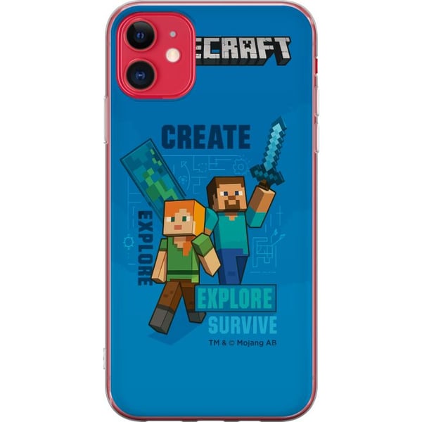 Kompatibelt Mobildeksel til Apple iPhone 11 Minecraft Grotter