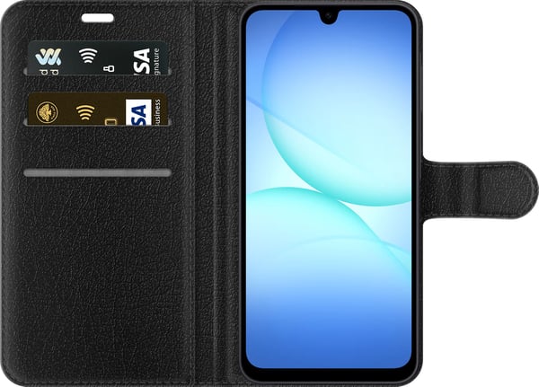 Kompatibelt Plånboksfodral till Samsung Galaxy A17 5G Kors i stormigt hav dramatisk kristen tavla med kors och vågor religiöst motiv ocean himmel fai
