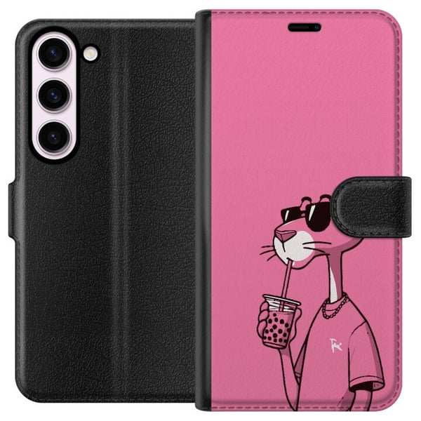 Kompatibel Tegnebogsetui til Samsung Galaxy S23 Pink Panther Drink Kompatibel Tegnebogsetui til Samsung Galaxy S23 Pink Panther Drink