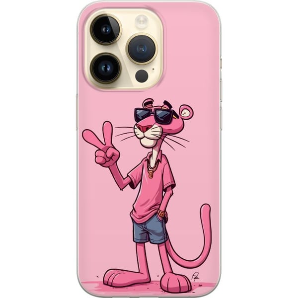 Kompatibelt Mobilskal till Apple iPhone 14 Pro Pink Panter Peace