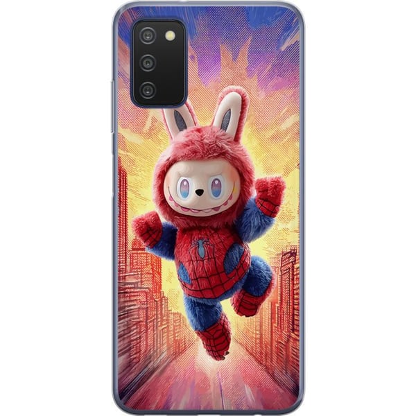 Kompatibelt Mobildeksel til Samsung Galaxy A03s Sovende valp med briller på en bok, et koselig og varmt motiv med en søt studieatmosfære og et sjarme