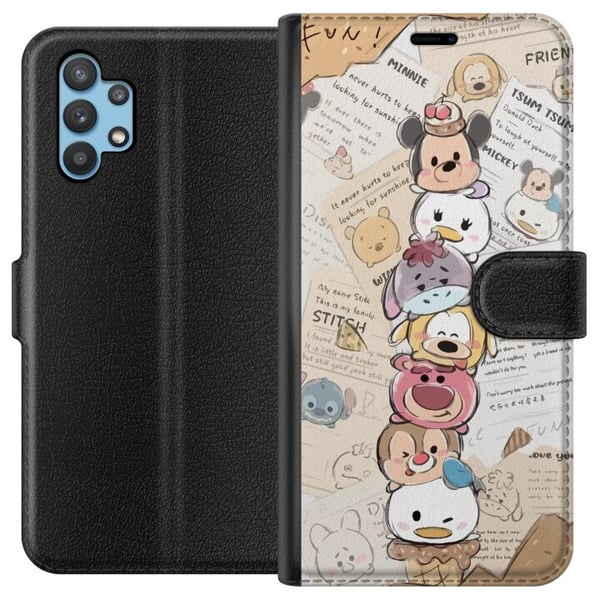 Kompatibelt Plånboksfodral till Samsung Galaxy A32 5G Disney Characters Pixar Marvel Princess