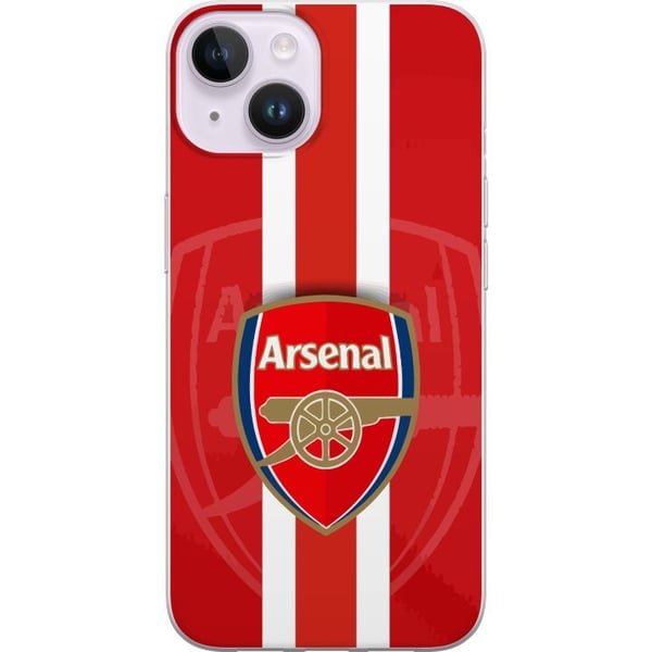 Yhteensopiva Puhelinkuori Apple iPhone 14 Arsenal-logo punavalkoisella taustalla, klassinen jalkapallodesign seuran todellisille faneille Yhteensopiva Puhelinkuori Apple iPhone 14 Arsenal-logo punavalkoisella taustalla, klassinen jalkapallodesign seuran todellisille faneille