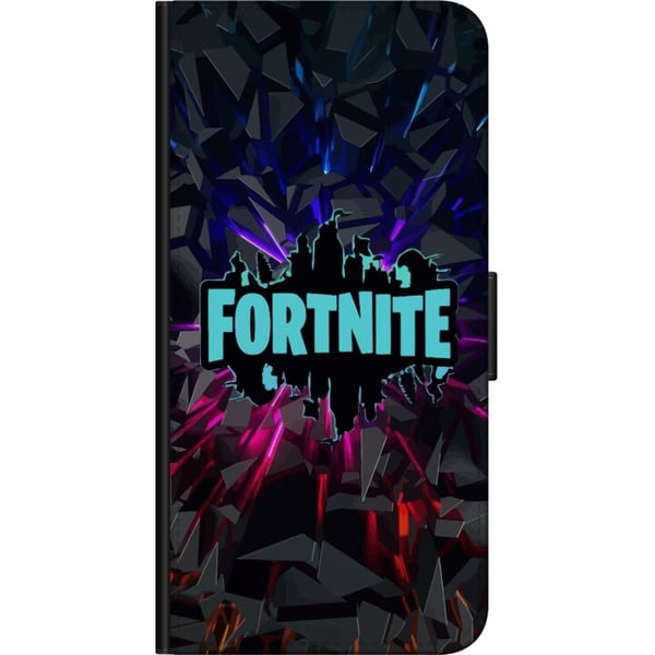 Kompatibel Tegnebogsetui til OnePlus 9 Pro Spilinspireret abstrakt logo i neon med eksploderende former og dynamisk energi