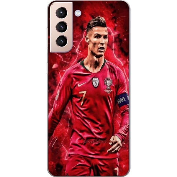 Kompatibelt Mobildeksel til Samsung Galaxy S21 Ronaldo Ferdigheter - CR7 Design for Ekte Supportere