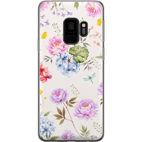 Kompatibelt Mobilskal till Samsung Galaxy S9 Blommigt mönster med handmålade blommor, fjärilar och insekter i romantisk skandinavisk stil, dekorativ Kompatibelt Mobilskal till Samsung Galaxy S9 Blommigt mönster med handmålade blommor, fjärilar och insekter i romantisk skandinavisk stil, dekorativ