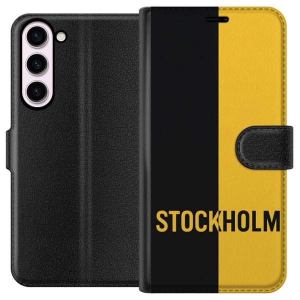 Kompatibel Tegnebogsetui til Samsung Galaxy S23+ Stockholm – fodbold