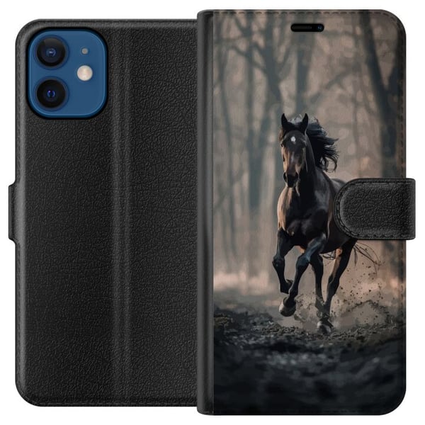 Kompatibel Tegnebogsetui til Apple iPhone 12 Løbende hest