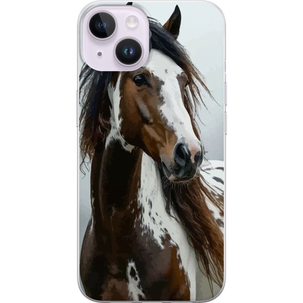 Yhteensopiva Puhelinkuori Apple iPhone 14 Häst Djurmotiv Grafisk Design Natur Kraftfullt Motiv Yhteensopiva Puhelinkuori Apple iPhone 14 Häst Djurmotiv Grafisk Design Natur Kraftfullt Motiv