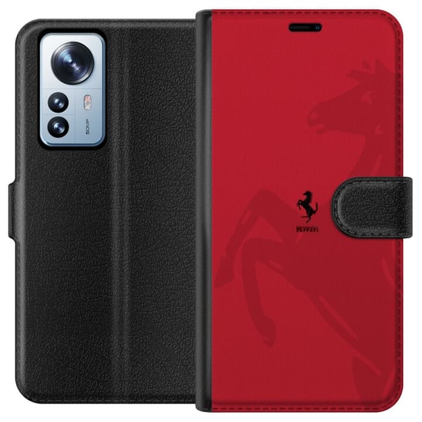 Kompatibel Tegnebogsetui til Xiaomi 12 Pro Ferrari Kompatibel Tegnebogsetui til Xiaomi 12 Pro Ferrari