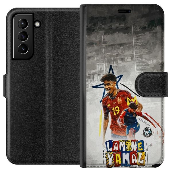 Kompatibel Tegnebogsetui til Samsung Galaxy S21+ 5G Lamine Yamal Kompatibel Tegnebogsetui til Samsung Galaxy S21+ 5G Lamine Yamal