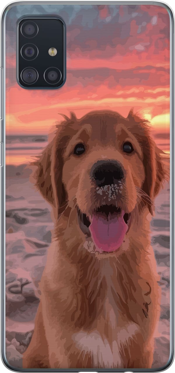 Kompatibelt Mobildeksel til Samsung Galaxy A51 Hund