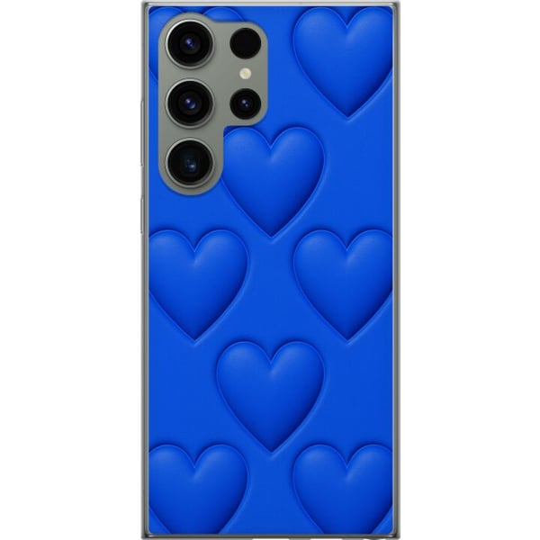 Kompatibel Mobilcover til Samsung Galaxy S23 Ultra Blå Hjerter