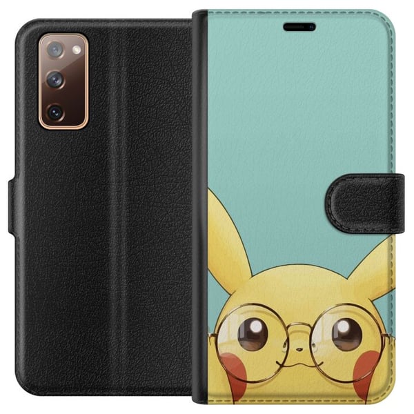 Yhteensopiva Lompakkokotelo Samsung Galaxy S20 FE Pikachu lasit