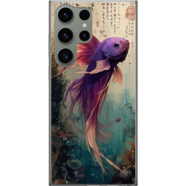 Kompatibel Mobilcover til Samsung Galaxy S23 Ultra Asiatisk koifisk japansk akvarium Kompatibel Mobilcover til Samsung Galaxy S23 Ultra Asiatisk koifisk japansk akvarium