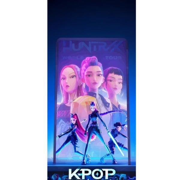 Yhteensopiva Lompakkokotelo Apple iPhone 13 Pro KPop Demon Hunters 2 HuntrX futuristinen KPop-aihe näyttämöllä ja vahvalla energialla