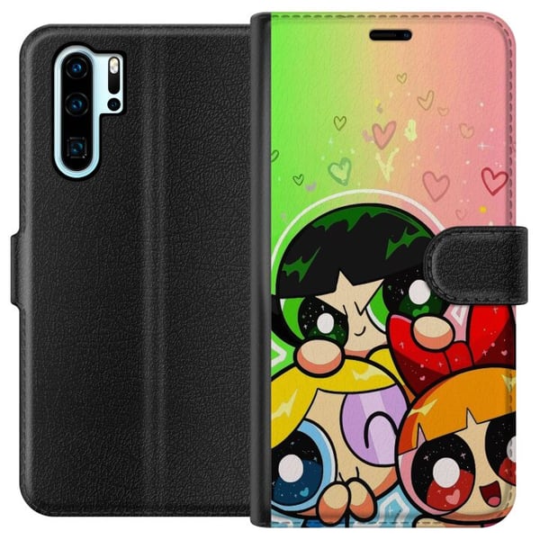 Kompatibel Tegnebogsetui til Huawei P30 Pro Powerpuff Pigerne – tegnede superhelte