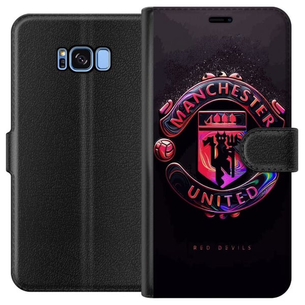 Kompatibelt Plånboksfodral till Samsung Galaxy S8 Manchester United Kompatibelt Plånboksfodral till Samsung Galaxy S8 Manchester United