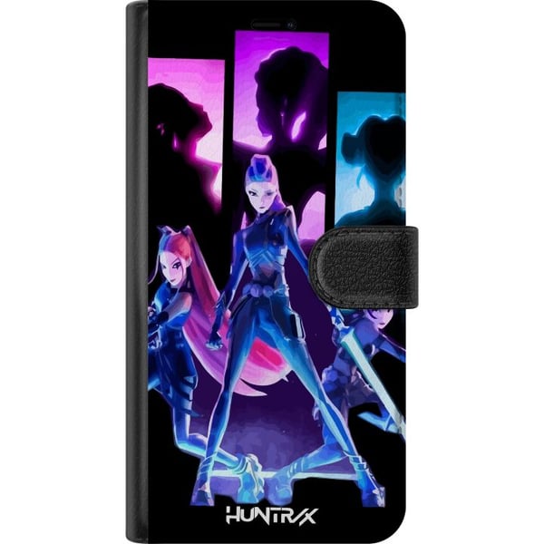 Kompatibelt Lommeboketui til Samsung Galaxy A53 5G Futuristisk girl group-illustrasjon med neonlys og sterke farger i sci-fi-estetikk