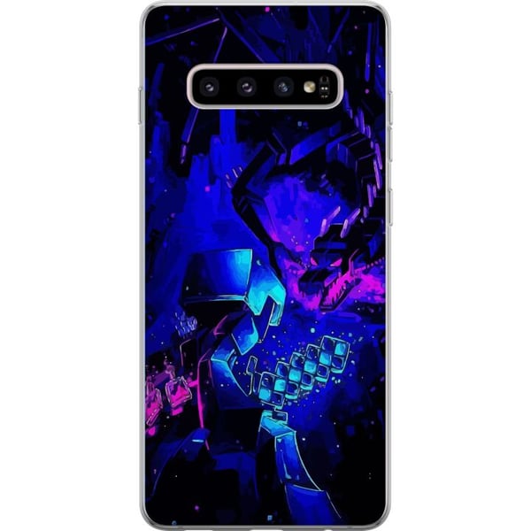 Kompatibelt Mobilskal till Samsung Galaxy S10+ Minecraft