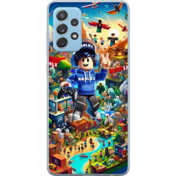 Kompatibelt Mobildeksel til Samsung Galaxy A52 5G Stor, detaljert Roblox-verden fylt med karakterer, eventyr og fargerike miljøer Kompatibelt Mobildeksel til Samsung Galaxy A52 5G Stor, detaljert Roblox-verden fylt med karakterer, eventyr og fargerike miljøer
