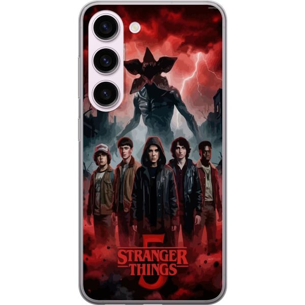 Kompatibel Mobilcover til Samsung Galaxy S23 Mørk Stranger Things-inspireret fantasyillustration med torden og dramatisk skrækstemning Kompatibel Mobilcover til Samsung Galaxy S23 Mørk Stranger Things-inspireret fantasyillustration med torden og dramatisk skrækstemning