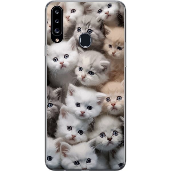 Kompatibelt Mobilskal till Samsung Galaxy A20s Katter