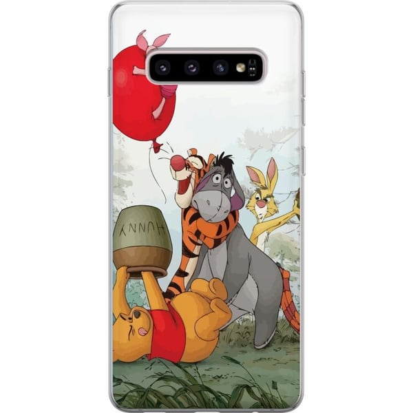 Kompatibelt Mobilskal till Samsung Galaxy S10+ Nalle Puh och Ior