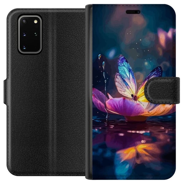 Kompatibelt Plånboksfodral till Samsung Galaxy S20+ Fjäril