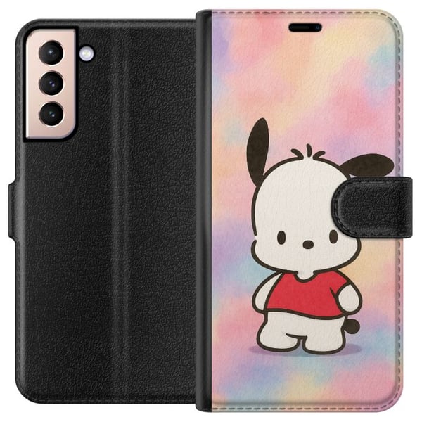 Kompatibel Tegnebogsetui til Samsung Galaxy S21 Kawaii Sanrio Pochacco Kompatibel Tegnebogsetui til Samsung Galaxy S21 Kawaii Sanrio Pochacco