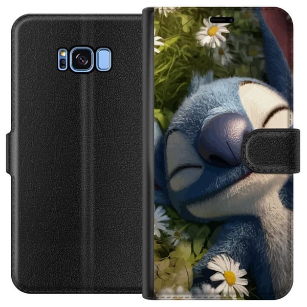 Kompatibelt Plånboksfodral till Samsung Galaxy S8 Stitch som somnar i äng av prästkragar där mjukt ljus och naturens lugn skapar varm avkopplande kän Kompatibelt Plånboksfodral till Samsung Galaxy S8 Stitch som somnar i äng av prästkragar där mjukt ljus och naturens lugn skapar varm avkopplande kän