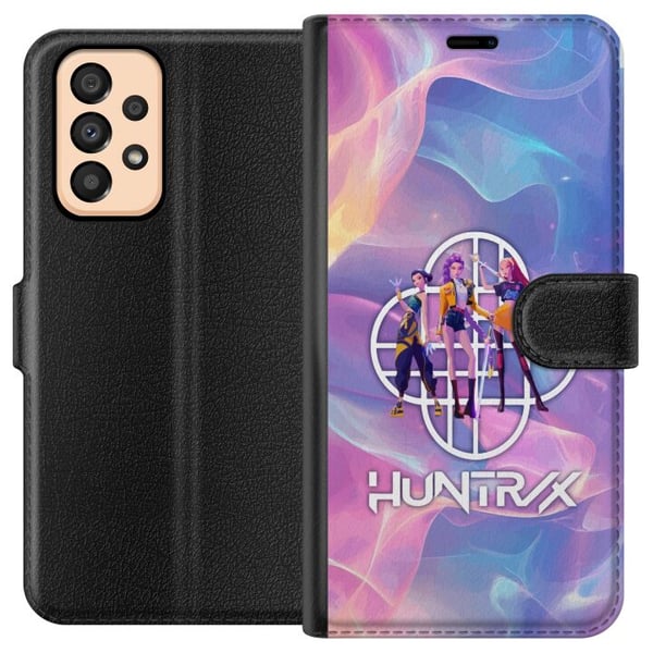 Yhteensopiva Lompakkokotelo Samsung Galaxy A33 5G KPop Demon Hunters 2 HuntrX pastelliaihe pehmeillä väreillä ja futuristisella tyylillä
