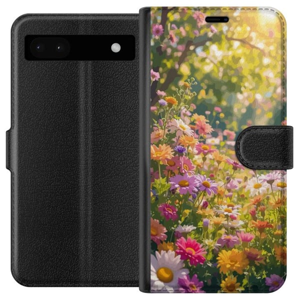 Kompatibel Tegnebogsetui til Google Pixel 6a Blomstrende have