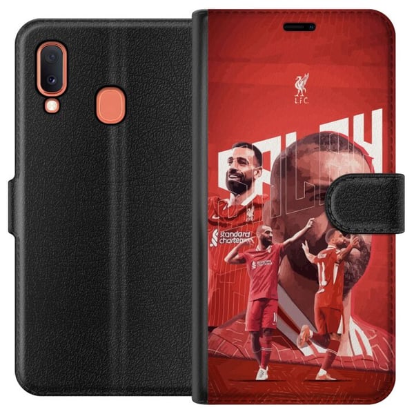 Kompatibelt Plånboksfodral till Samsung Galaxy A20e Mohamed Salah Liverpool Egypten snabb kreativ ytter och Premier League-ikon som står för mål magi Kompatibelt Plånboksfodral till Samsung Galaxy A20e Mohamed Salah Liverpool Egypten snabb kreativ ytter och Premier League-ikon som står för mål magi