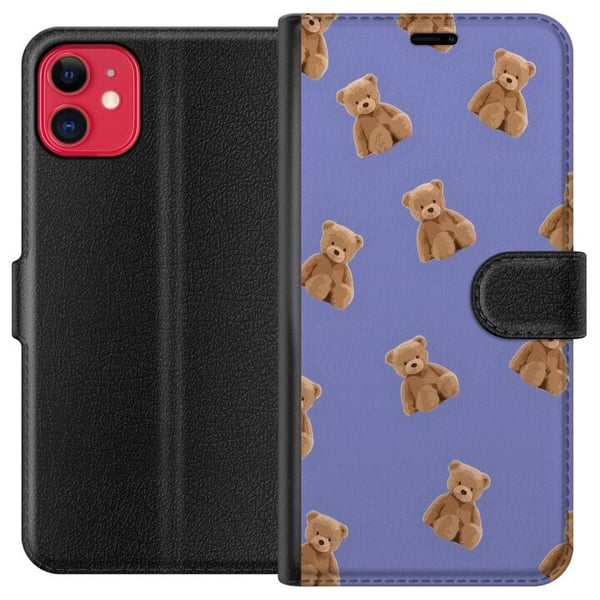 Kompatibelt Plånboksfodral till Apple iPhone 11 Flygande björnar Kompatibelt Plånboksfodral till Apple iPhone 11 Flygande björnar