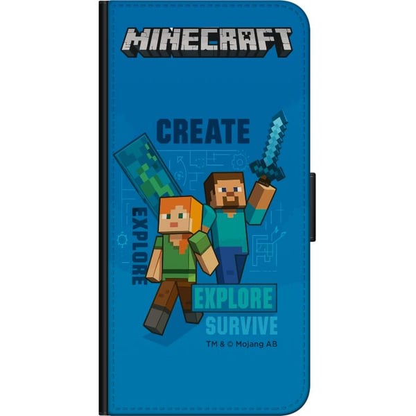 Kompatibelt Lommeboketui til Samsung Galaxy A03s Minecraft Grotter