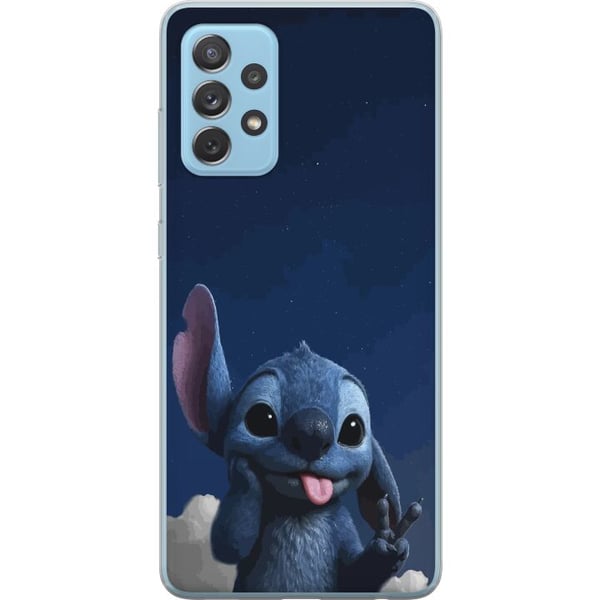 Kompatibelt Mobilskal till Samsung Galaxy A52 5G Stitch Disney blå alien Lilo and Stitch kawaii character night sky stjärnhimmel cute cartoon art Kompatibelt Mobilskal till Samsung Galaxy A52 5G Stitch Disney blå alien Lilo and Stitch kawaii character night sky stjärnhimmel cute cartoon art
