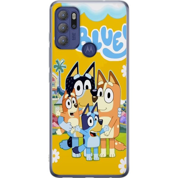 Kompatibel Mobilcover til Motorola Moto G60S Farverig familieillustration med legesyge hundekarakterer – varm børneplakat, perfekt til børneværelset