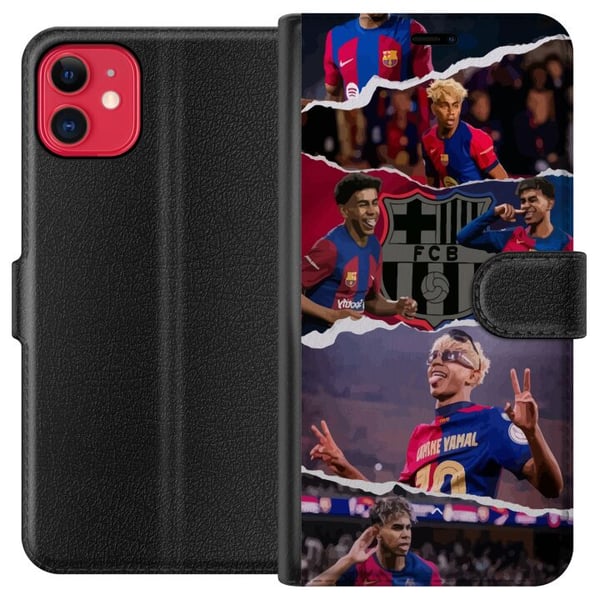Kompatibel Tegnebogsetui til Apple iPhone 11 Yamal Fodboldspiller Barcelona-stjerne
