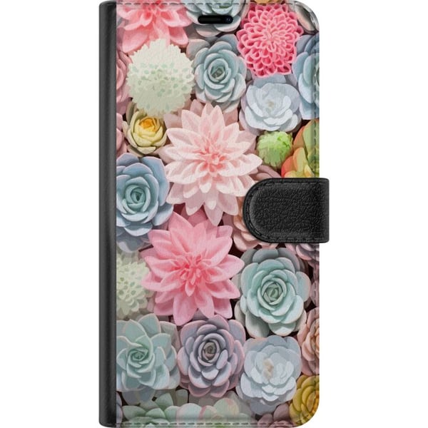 Kompatibelt Lommeboketui til Samsung Galaxy A20e Grønne planter