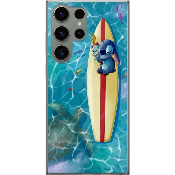 Kompatibel Mobilcover til Samsung Galaxy S23 Ultra Stitch, der hviler på et surfbræt i turkis vand i sommerlig stil Kompatibel Mobilcover til Samsung Galaxy S23 Ultra Stitch, der hviler på et surfbræt i turkis vand i sommerlig stil