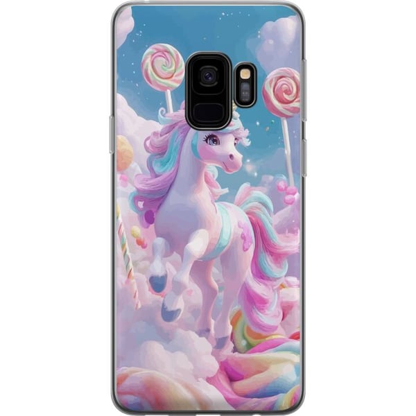 Kompatibel Mobilcover til Samsung Galaxy S9 Enhörning Candy Pastell Kawaii Motiv Söt Populär Färg