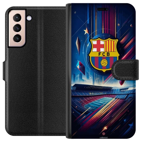 Kompatibelt Lommeboketui til Samsung Galaxy S21 FC Barcelona