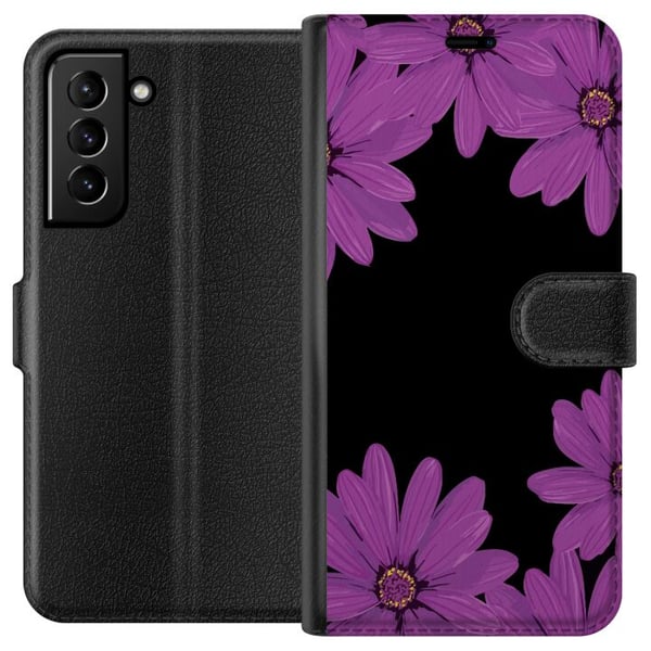 Yhteensopiva Lompakkokotelo Samsung Galaxy S21+ 5G Kukkakoriste